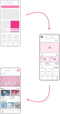 szkice wireframe web design figma web designer